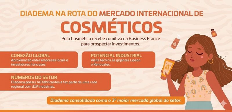 Diadema Entra na Rota do Mercado Internacional de Cosméticos