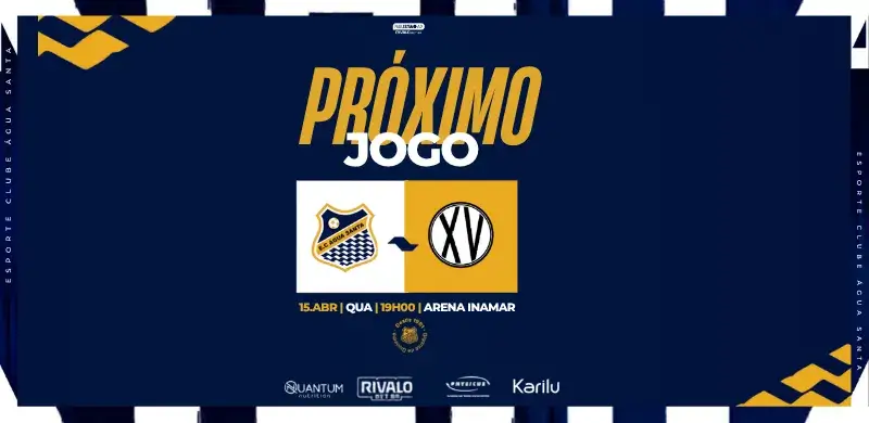 🏟️ É JOGO! Água Santa recebe o XV de Piracicaba hoje na Arena Inamar!
