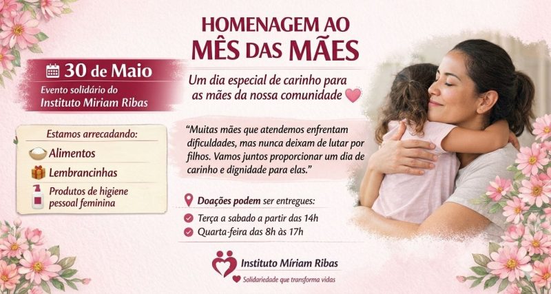 Evento solidário em Diadema arrecada doações para homenagear mães da comunidade